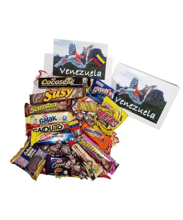 Venezuelan Sweet Snacks Gift Box - International Treats Assortment - Wafer Cookies, Chocolates, Cocosette, Susy, Toronto, Nucita, Galak, Bocadillos & More (20 Count) - Buy Online on GoSupps.com