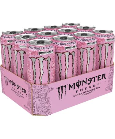 MONSTER ENERGY Ultra Strawberry Dreams 473mL Cans Pack of 12 DRINK - Buy Online on GoSupps.com