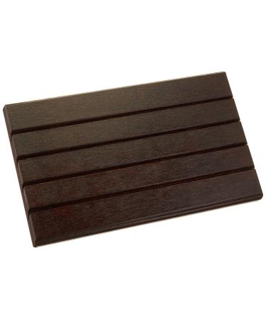 Sammons Preston-63391 Deluxe Playing Card Rack, 9.5" Long x 5" Wide, Stylish Walnut-Stained Fiberboard with Slanted Grooves, Tiered Card Holder with Many Levels, Easy to Organize Playing Cards for Any Game