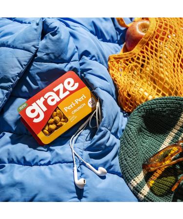 Graze - Peri Peri Snacks - Healthy Snacks Alternative for Crisps Mixed Nuts & Pretzels - Ideal if you Love Corn Broad beans and Corn hoops mixed Savoury Vegan Snacks (18x28g pack) - Buy Online on GoSupps.com