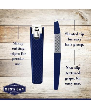 Men's Own Large Nail Clipper and Slanted Tweezer Grooming Set - Buy Online on GoSupps.com