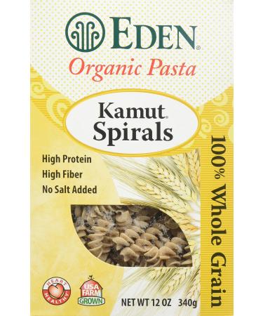 Eden Kamut Spirals, Organic, 100% Whole Grain, 12-Ounce (Pack of 6) - Buy Online on GoSupps.com