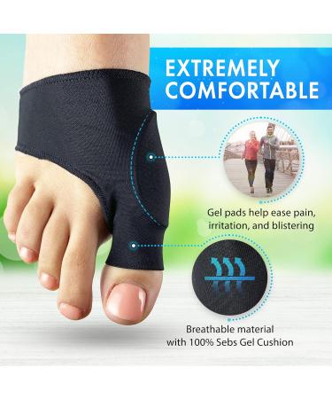 Cynically Happy Bunion Corrector - Gel Non-Slip Grip Support | Pack of 2 Large (L) - Buy Online on GoSupps.com