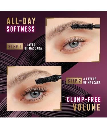 Coty Max Factor Masterpiece Divine Lashes Volumising Mascara Black Brown formula with natural pigments does not clump full and separated lashes full eyelash look that lasts all day long 8 ml - Buy Online on GoSupps.com