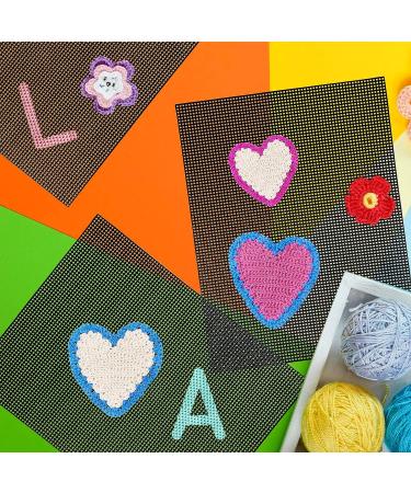 5 Pieces Black Plastic Mesh Canvas Sheets for Embroidery, Knit & Crochet Projects - 13.2 x 10.2 Inch - Buy Online on GoSupps.com