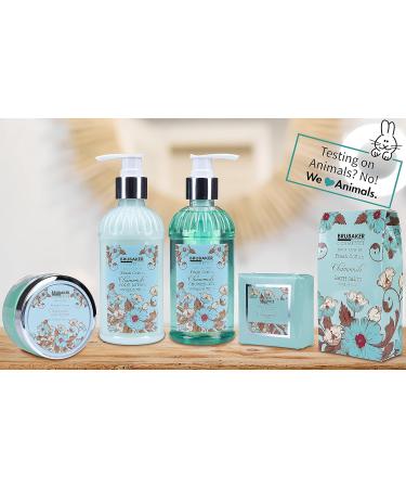 BRUBAKER Cosmetics Bath and Shower Set - Moisturizing Chamomile 7-Piece Gift Set | International Shipping Available - Buy Online on GoSupps.com