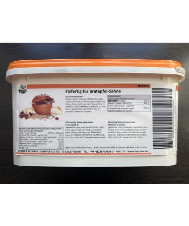 Baked Apple Kessko Cream Stock 900 g Cream Stand Cream Stiffener Cream 0.9 g (Baked Apple)