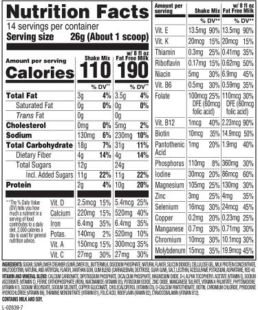 SlimFast Original Strawberries & Cream Shake Mix - 10g Protein, 14 Servings (Pack of 3) - Buy Online on GoSupps.com