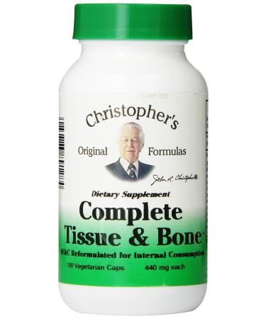 Dr. Christopher's Original Formulas Complete Tissue and Bone Formula Capsules, 100 Count, 440mg Each