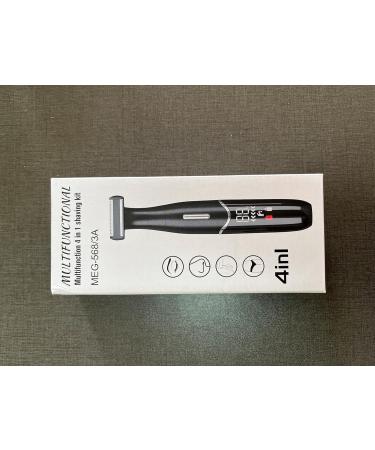 Yeahtop 4 in 1 Waterproof Electric Shaver for Men & Women - Painless Trimmer for Intimate Areas Nose Ears Legs & More - LED Display - Buy Online on GoSupps.com