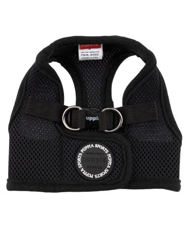 Puppia dog harness for small and medium -sized dogs - soft vest in many colors - also used as a puppy dishes -Atani train harness for dogs black X -Large XL black