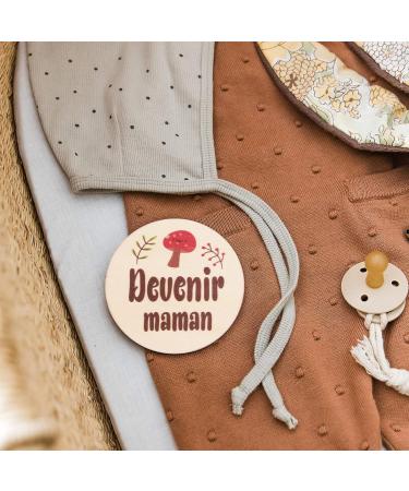 12 Pieces Baby Monthly Milestone Cards Wooden Baby Milestone Sign Baby Gift Sets First Year Growth Cards Newborn Photo Card Props Baby Birth Announcements French - Buy Online on GoSupps.com