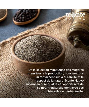 Monte Nativo Ground Black Pepper (500g) - Ground Black Pepper - Pure Natural Ground Pepper Ideal for Cooking - Black Pepper - Buy Online on GoSupps.com