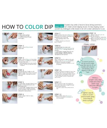 Dip Powder Nail Kit - Natural Color Starter Set by DipWell | Acrylic & Gel Resin System with Bond, Base, Activator, Sealer, Brush Softener + 3 Powder Jars - Buy Online on GoSupps.com