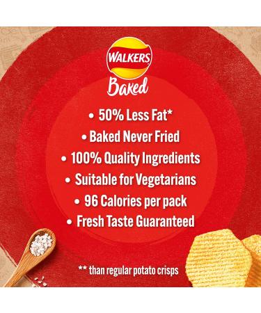 Walkers Baked Sea Salt Treats 12 x 22g - Buy Online on GoSupps.com