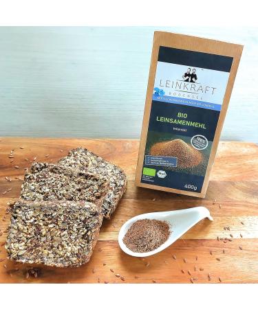Buy German Organic Linseed Flour 1.6kg - Low Carb Keto-Friendly High Protein & Fiber Vegan 2-Pack - Mehler - Buy Online on GoSupps.com