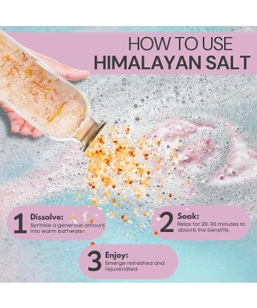 Lemongrass Himalayan Bath Salt 300g - Premium Infused with Calendula for Uplifting Relaxation | International Shipping Available - Buy Online on GoSupps.com