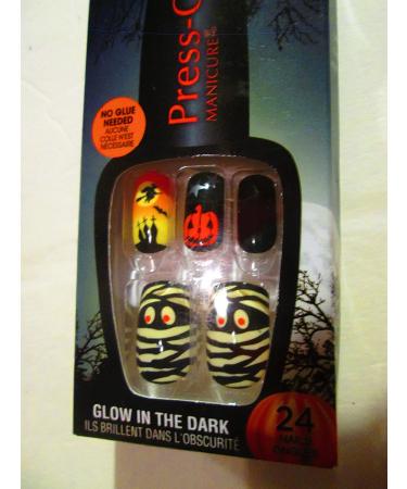 Glittery Broadway Glow in the Dark Halloween Press-on Fingernails - Get Ready to Scare! - Buy Online on GoSupps.com