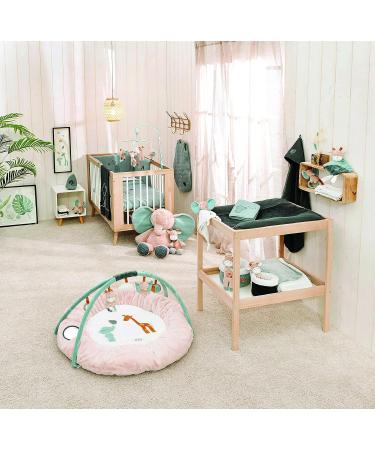 Nattou Axel Elephant Teething Ring - Silicone Teether in Green/Beige | International Shipping - Buy Online on GoSupps.com