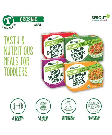 Sprout Organic Baby Food Toddler Meals - Mediterranean Veggie Power Bowl - 5 Oz (Pack of 8) - Buy Online on GoSupps.com