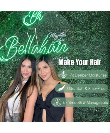 Bellahair Moisturizing Shampoo - Sulfate Free Organic Color Safe for Dry Damaged Hair | Hydrate Volumize & Restore Shine - Buy Online on GoSupps.com