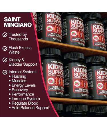 Saint Mingiano Kidney Support Cleanse Detox & Repair 120 Casuals - Together with - Men's Prostate Health Advanced Prostate Supplements - 120 Capsules - Buy Online on GoSupps.com