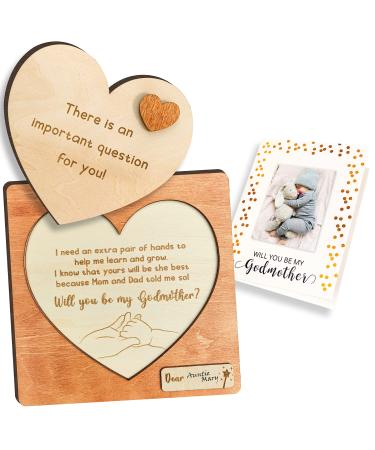 97 Decor Will You Be My Godmother Proposal Gift - Godmother Gift - Godmother Gifts from Godchild, Gifts for Godmother, Fairy Godmother Card Proposal, Women God Mother to Be Asking Card for Baptism