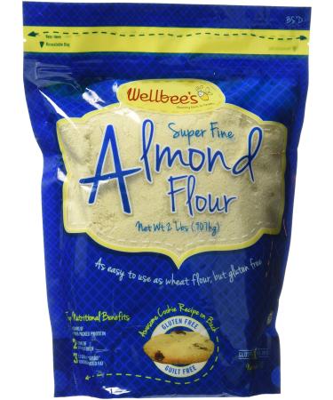 Wellbees Blanched Almond Flour  Powder 2 LB. 2 Pound (Pack of 1) - Buy Online on GoSupps.com