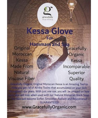 Moroccan Kessa Hammam Spa Scrubbing Glove - Original Two-Layered Design, Superior Quality (Apricot) - Buy Online on GoSupps.com