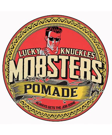 Mobsters Pomade Regular Hold Water Based Deluxe Matte Finish Hair Wax 140g Tin - Lucky Knuckles Edition | Pro Salon Use | Men's Hair Styling - Buy Online on GoSupps.com