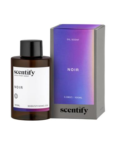 Scentify Noir Aroma Oil Refill Scent for Oil Diffusers - Bergamot Bay Leaf Vetiver Cedar Musk Scents - Luxurious Relaxing Aromatherapy Diffuser Fragrance Non-Toxic & Pet-Friendly 3.4 oz