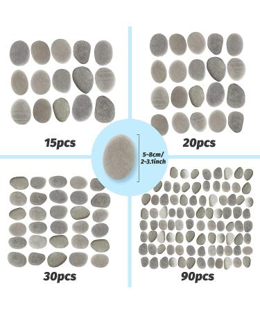 DALTACK 15PCS Large River Rocks for Painting - 2-3 Inches DIY Flat Stones for Hand-Painted Art - Buy Online on GoSupps.com