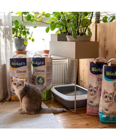 Biokat's Classic 3in1 Unscented Clumping Cat Litter - 18L Bag | Optimal Grain Sizes for Superior Odor Control - Buy Online on GoSupps.com
