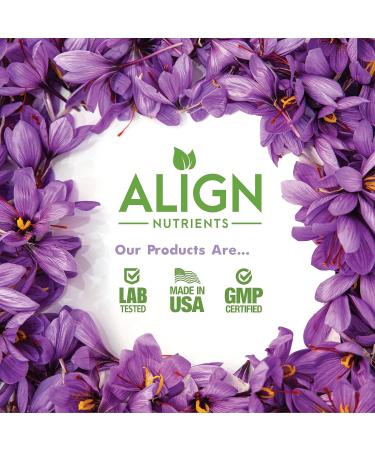 Align Nutrients Saffron Extract Capsules 88.5mg - 60 ct | Natural & Pure Mood Balancer | Antioxidant for Heart & Eye Health - Buy Online on GoSupps.com