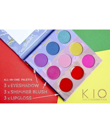 KIO COSMETICS Unicorn All in One Makeup Palette - 9 Colors Eyeshadows, Blush, Lip-Gloss | Natural Non Toxic | Kids, Teens, Pre-Teens | Amazon Exclusive - Buy Online on GoSupps.com