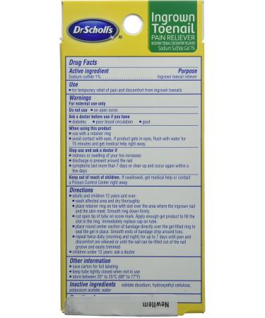 Dr. Scholl's Ingrown Toenail Pain Reliever Gel - Fast Relief for Ingrown Toenails - 0.3 Oz | Buy Now for International Shipping - Buy Online on GoSupps.com