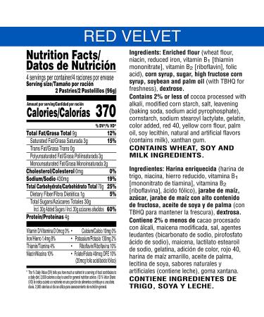 Pop-Tarts Frosted Red Velvet Cupcake - 13.5oz Box (8 Toaster Pastries) | Made in the USA - Buy Online on GoSupps.com