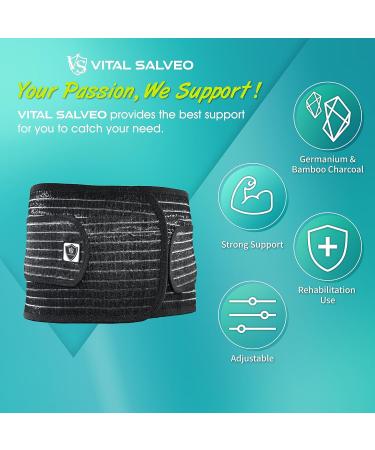 Vital Salveo Germanium & Bamboo Back Support - XXL | Relieve Back Pain & Lift Heavy Objects - Buy Online on GoSupps.com