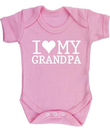 Hippowarehouse I Love My Grandpa baby vest bodysuit (short sleeve) boys girls