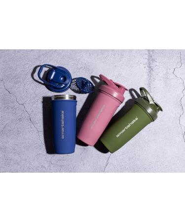 Smartshake Reforce 900 ml Stainless Steel Protein Shaker Bottle | LeakProof BPA Free Unisex - Navy Blue | 30 OZ International Shipping - Buy Online on GoSupps.com