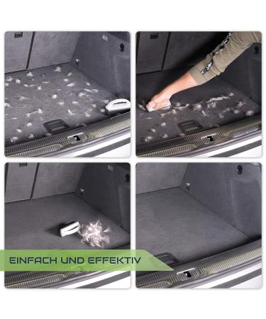 CAREAPRO Rubber Brush & Cleaning Cloth Set - Efficient Dog Hair Remover for Cars & Home Upholstery - Buy Online on GoSupps.com