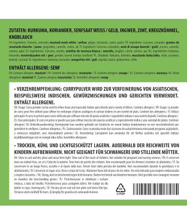 Buy Currypulver Indian Madras 500g - Salt-Free Mild Curry Powder | Authentic Indian Spice Mix | Eco-Friendly Packaging - Buy Online on GoSupps.com