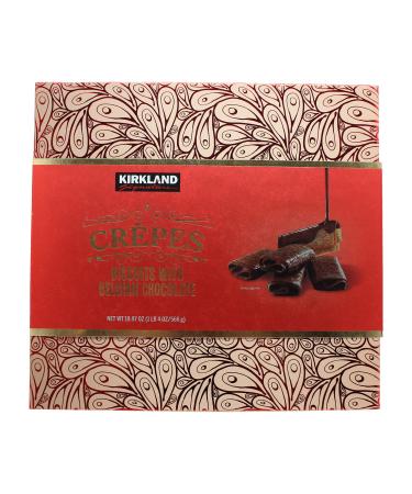 KIRKLAND SIGNATURE Crepes Biscuits With Chocolate 19.97 Oz, 20 Oz, Red / blue 20 Ounce (Pack of 1)