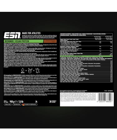 ESN Vegan Designer Protein Powder with Soy - Hazelnut Nougat - 900g - Buy Online on GoSupps.com