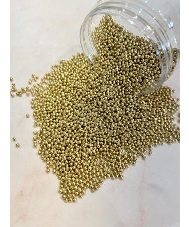 Metallic Gold Suagr Sprinkles (2mm 35g) 2mm 35g