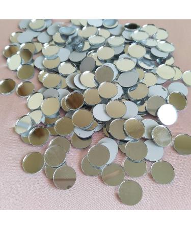 200pcs Small Round Mirror Mosaic Tiles (Dia 1x1cm) - Real Glass Crafts - Buy Online on GoSupps.com