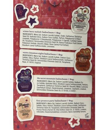 Treaclemoon Bathing Salt & Foam Set 4x80g - Winterberry Melody Warm Cinnamon The Secret Mountain Fizzy Prosecco | Relaxing Bath Essentials | International Shipping - Buy Online on GoSupps.com