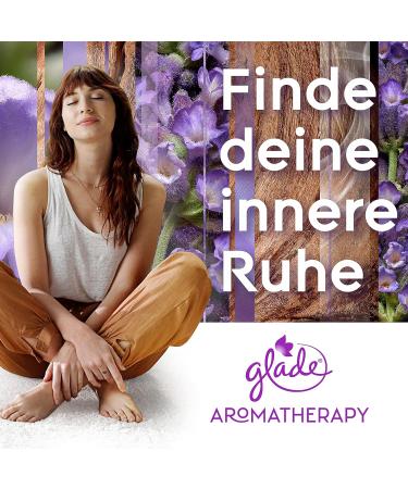 Glade Aromatherapy Essential Oils Candle 2 Pack - Moment of Zen Lavender & Sandalwood 520g | Soothing Fragrance for Relaxation - Buy Online on GoSupps.com