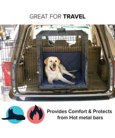 Pet Dreams Dog Crate Bumper - Eco Friendly Pads for Wire Crate | 18 Graphite Grey - Buy Online on GoSupps.com