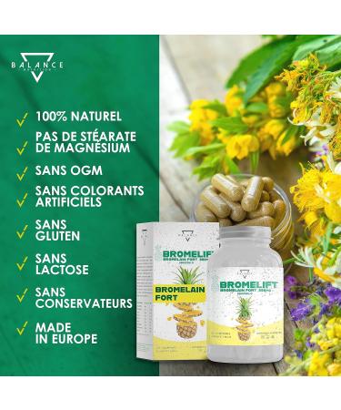 BROMELIFT Bromelain 2500 GDU/g - 120 TABLETS | Fast and Effective Weight Loss | Powerful and Fast Slimming Detox | Detox Complex with Bromelain Fennel Green Tea and Vitamin B12 Vegan - Buy Online on GoSupps.com